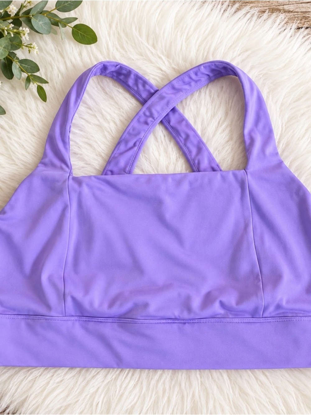 all in motion Lavender Cross-Back Sports Bra